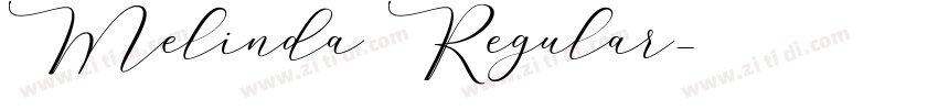 Melinda Regular字体转换